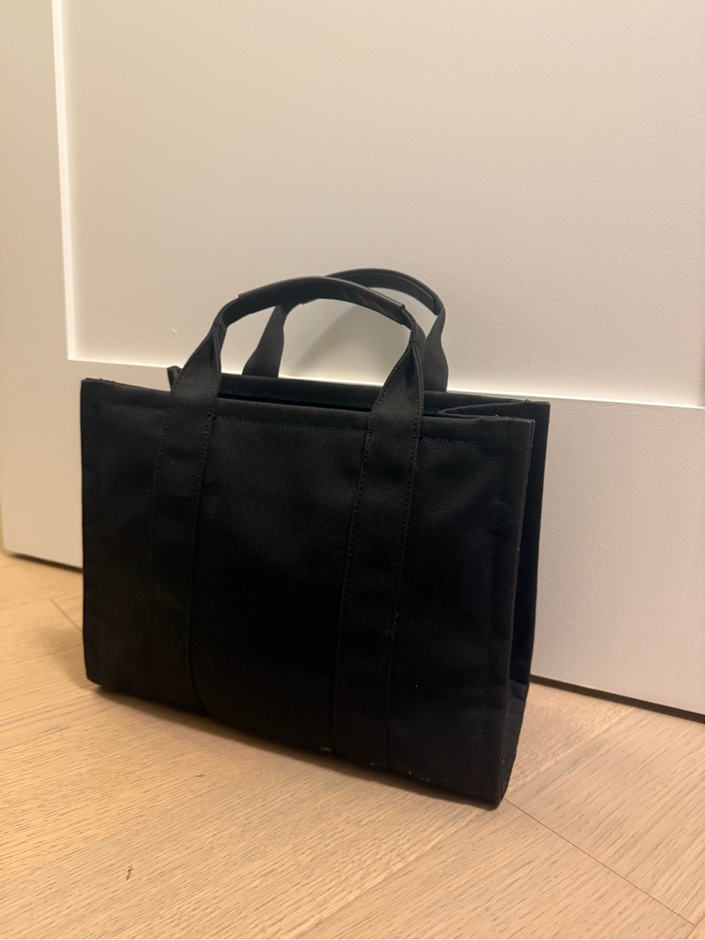 Quince Black Canvas Tote